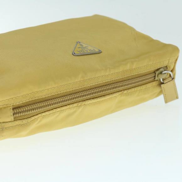 PRADA Pouch Nylon Yellow Auth 63628 - Picture 6 of 16